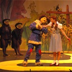 Scarecrow and Dorothy on The Yellow Brick Road