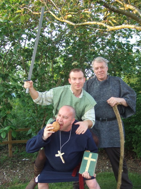 Friar Tuck, Robin and Little John