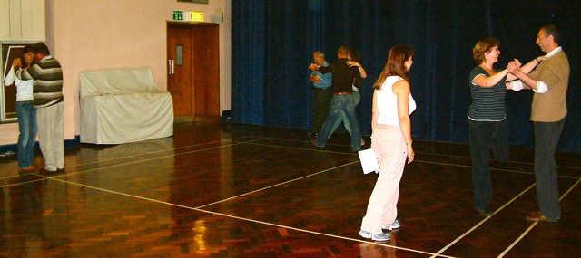 Liane Hughes (Choreographer) rehearses the Company